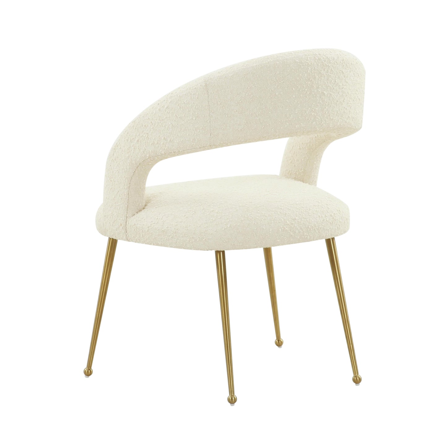 emmet cream boucle dining chair