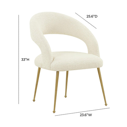 Emmet Cream Boucle Dining Chair