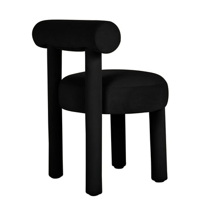 Terra Black Velvet Dining Chair