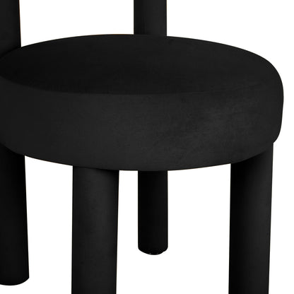 Terra Black Velvet Dining Chair