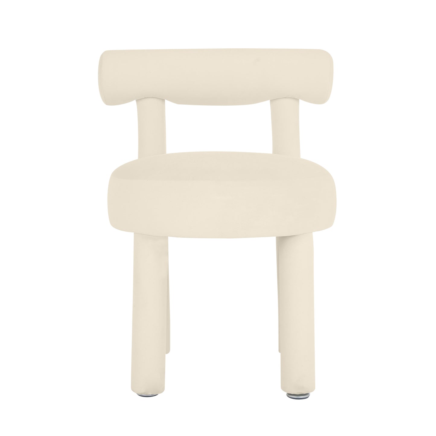 terra cream velvet dining chair