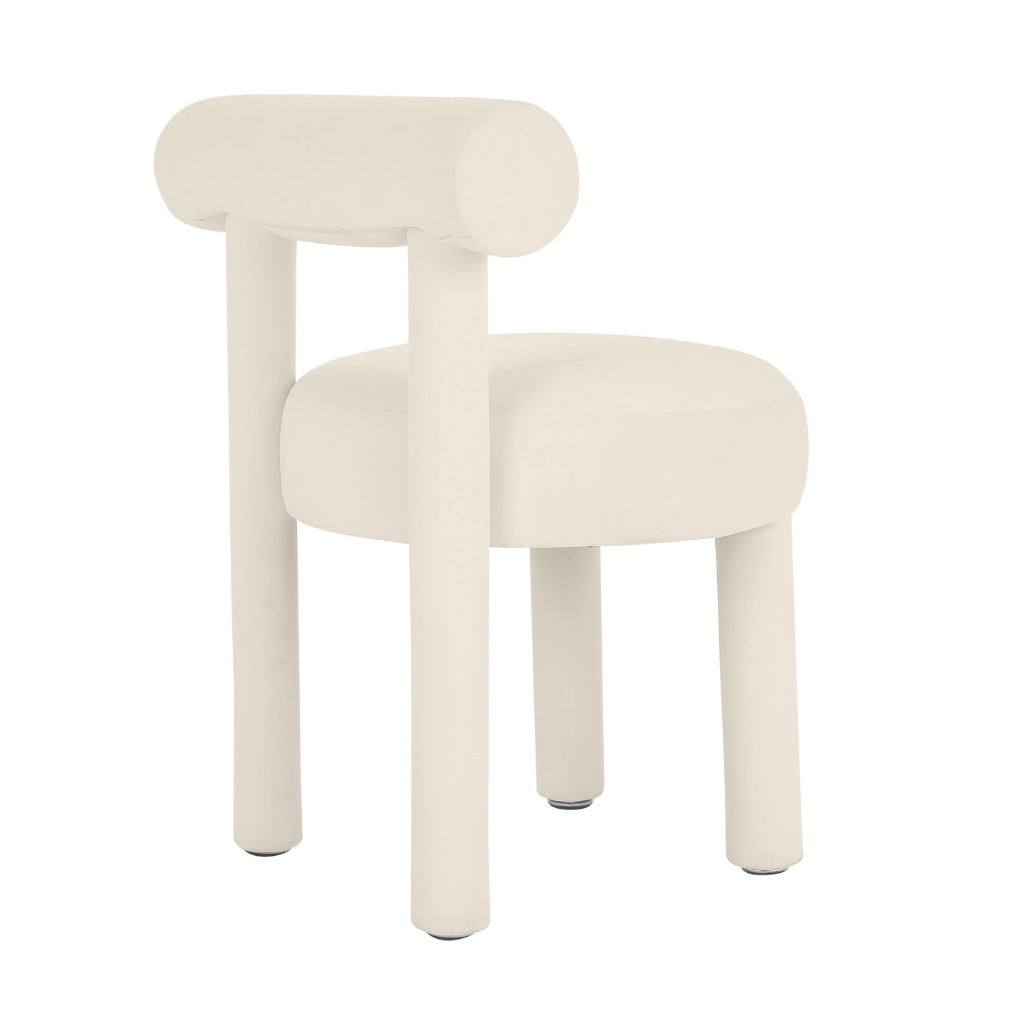 terra cream velvet dining chair