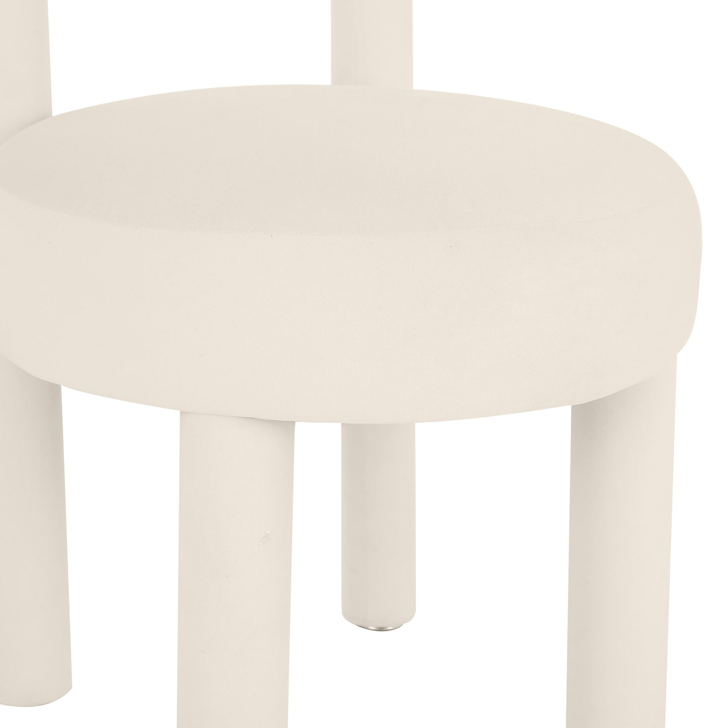 terra cream velvet dining chair