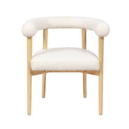 Anna Cream Boucle Dining Chair