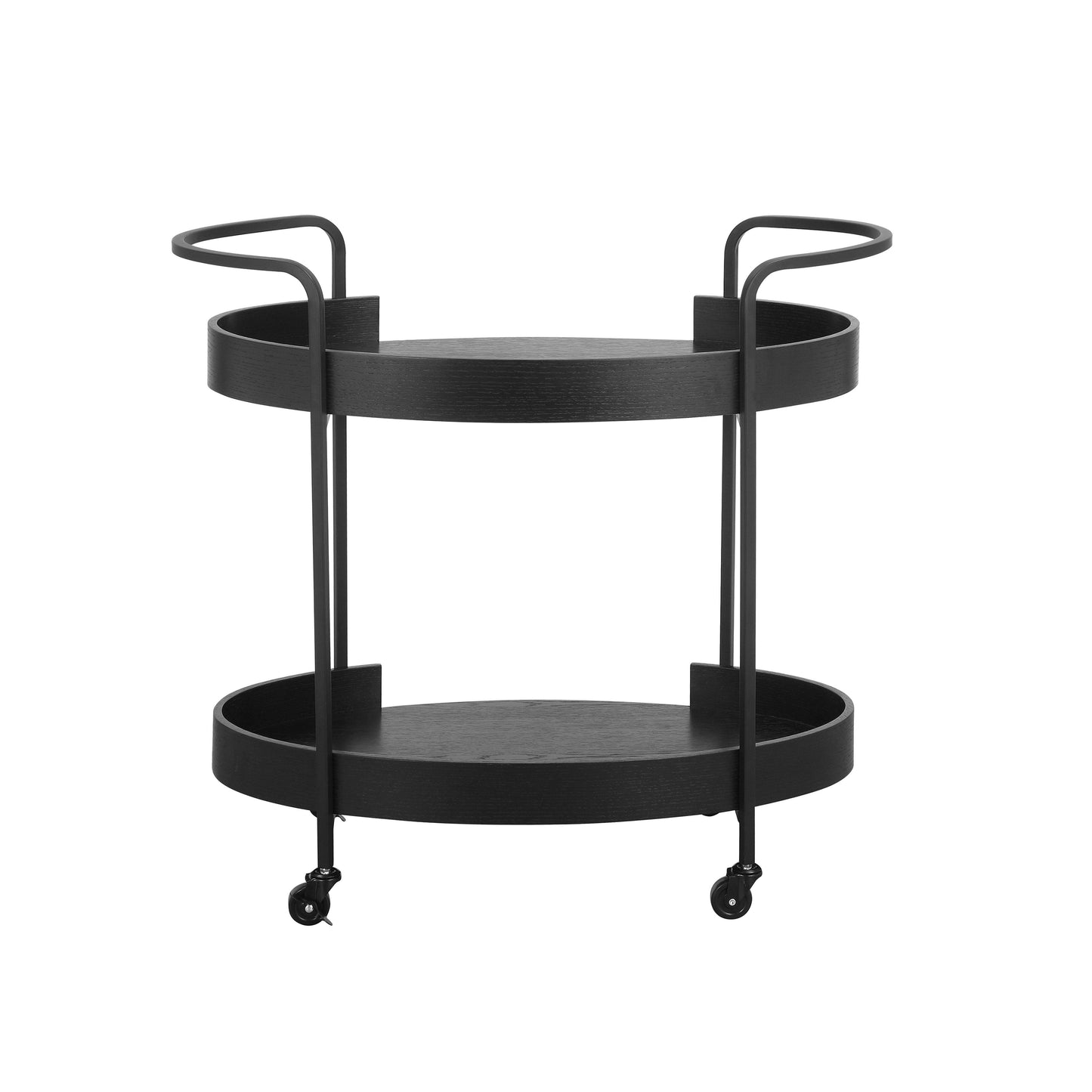 seville black bar cart