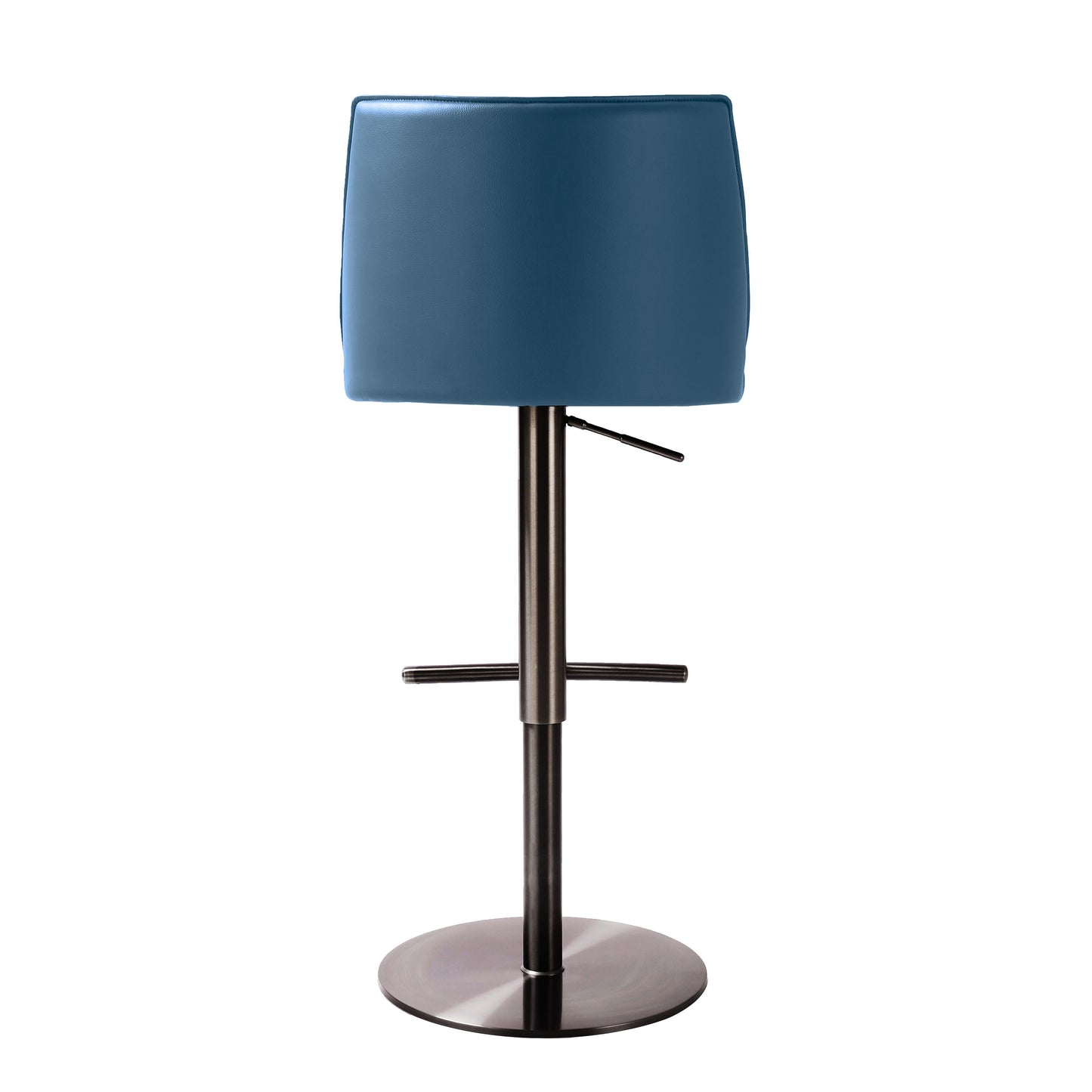 marla blue vegan leather on adjustable stool