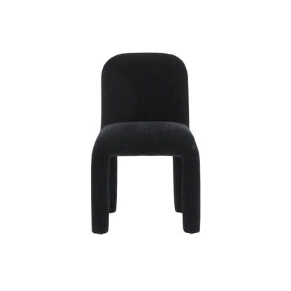 Hadley Midnight Black Chenille Dining Chair