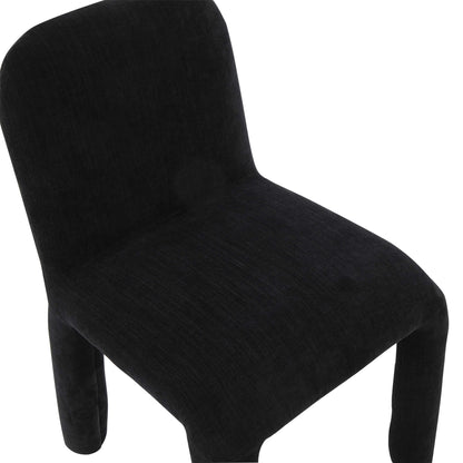 Hadley Midnight Black Chenille Dining Chair