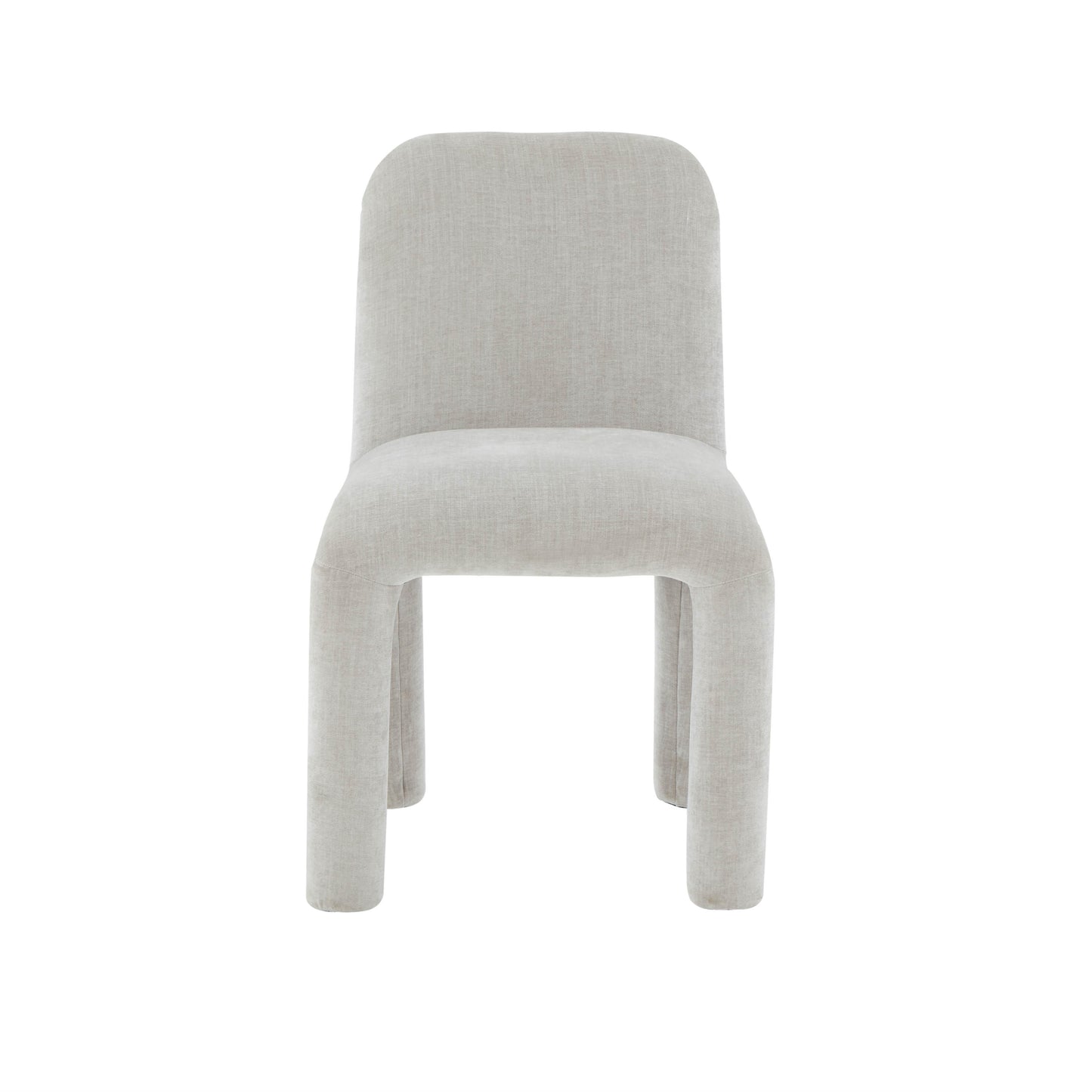 hadley light grey chenille dining chair