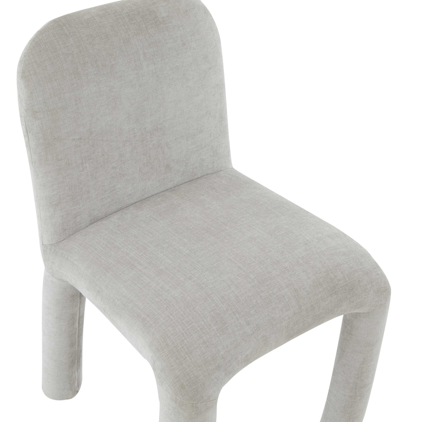 hadley light grey chenille dining chair