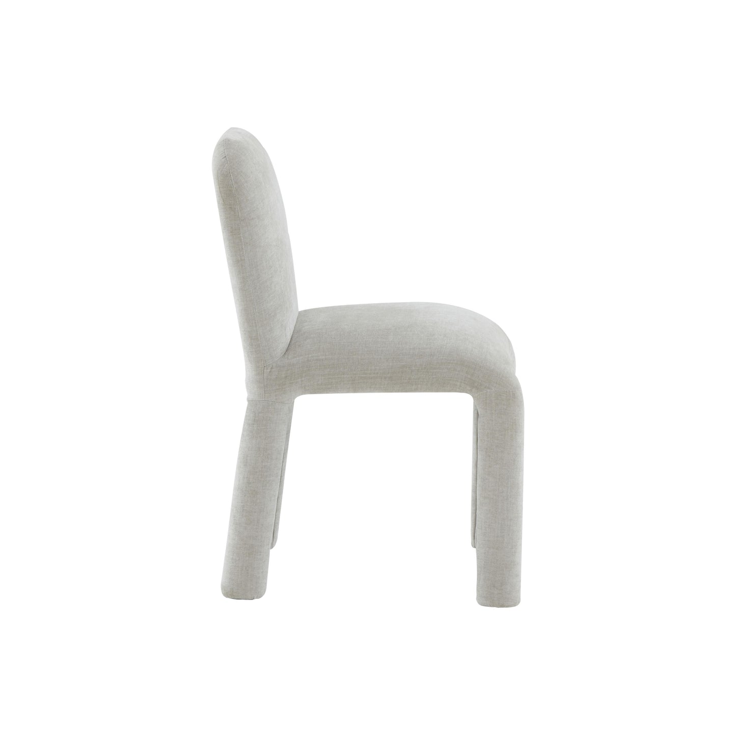 hadley light grey chenille dining chair