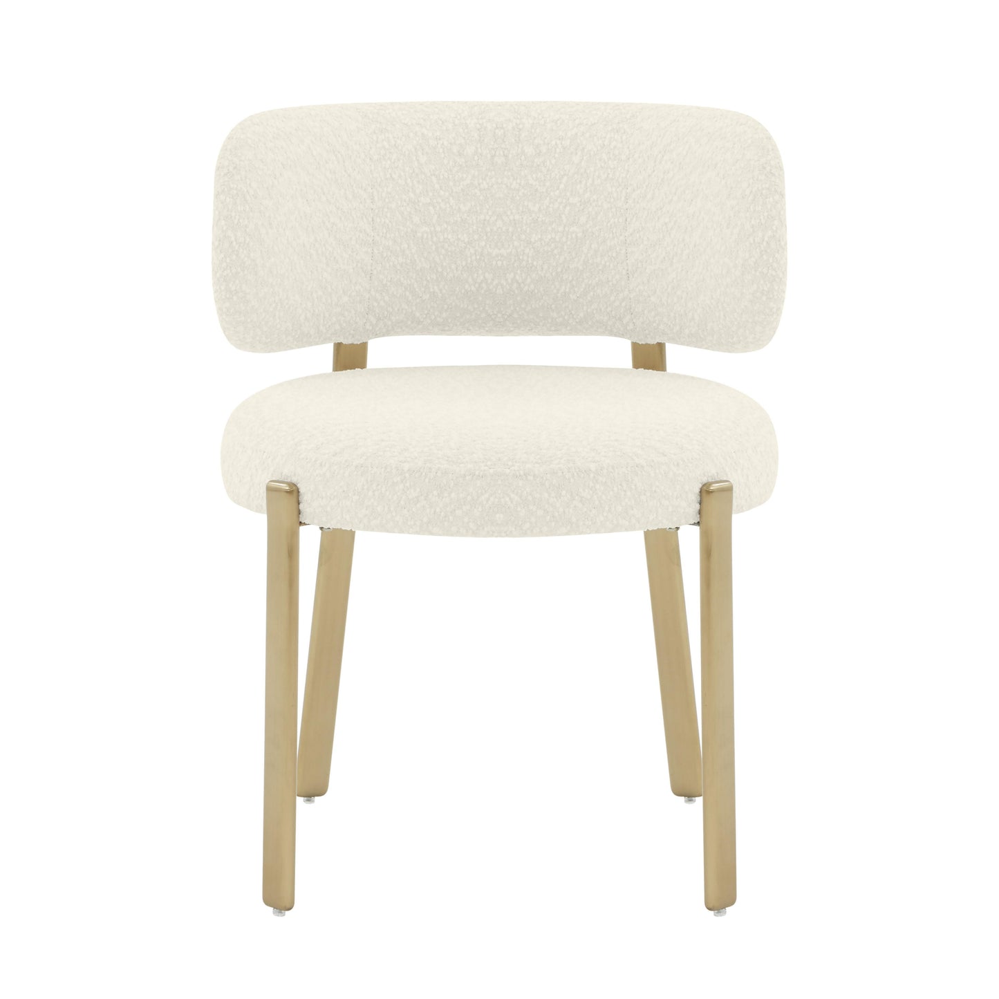 emerge cream boucle dining chair