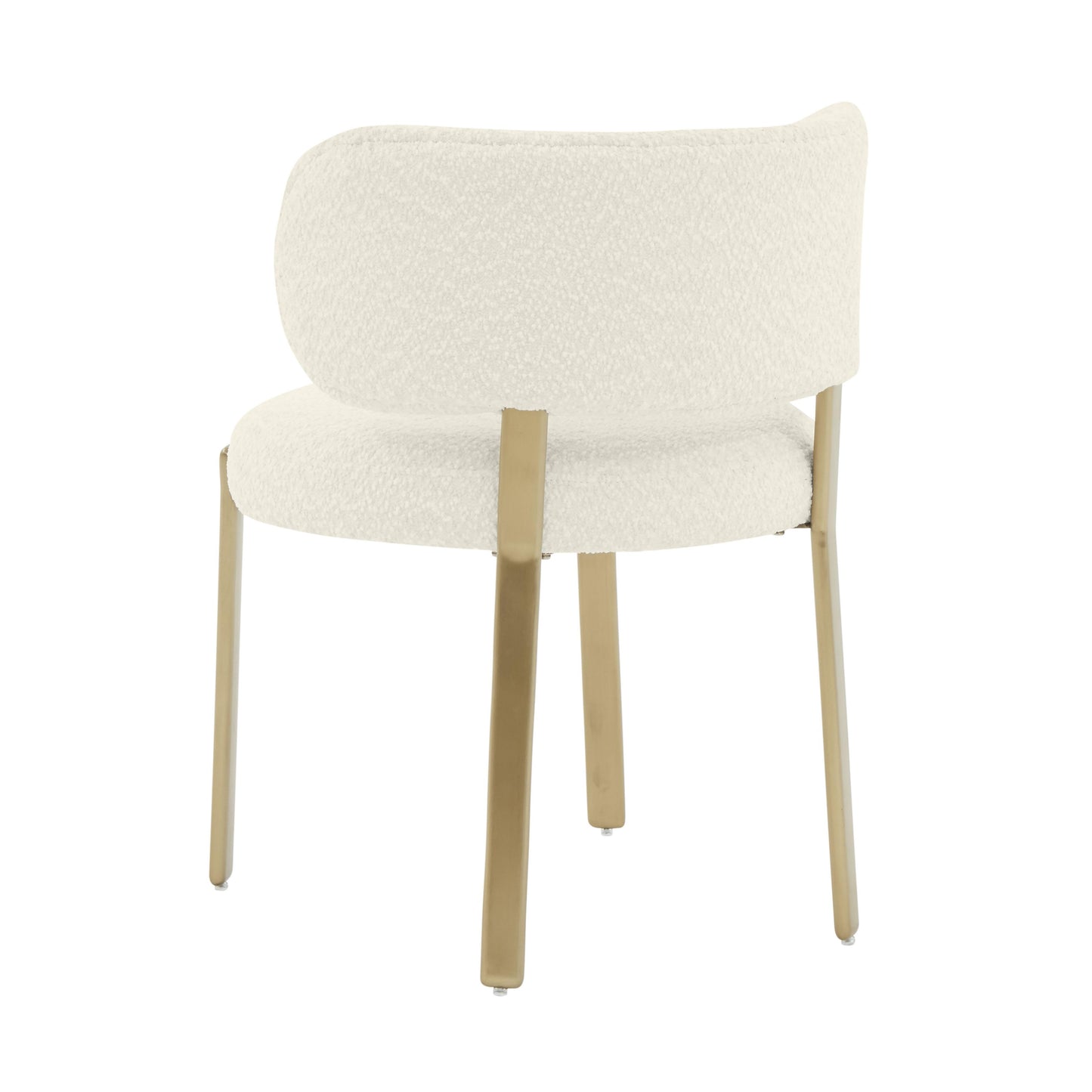 emerge cream boucle dining chair