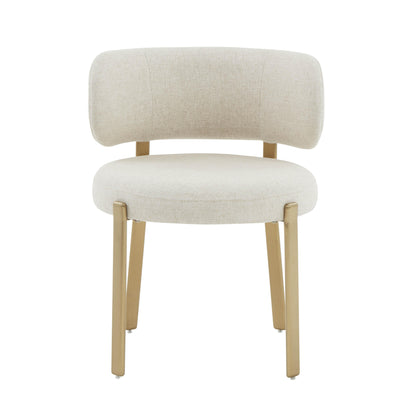 Emerge Cream Linen Dining Chair