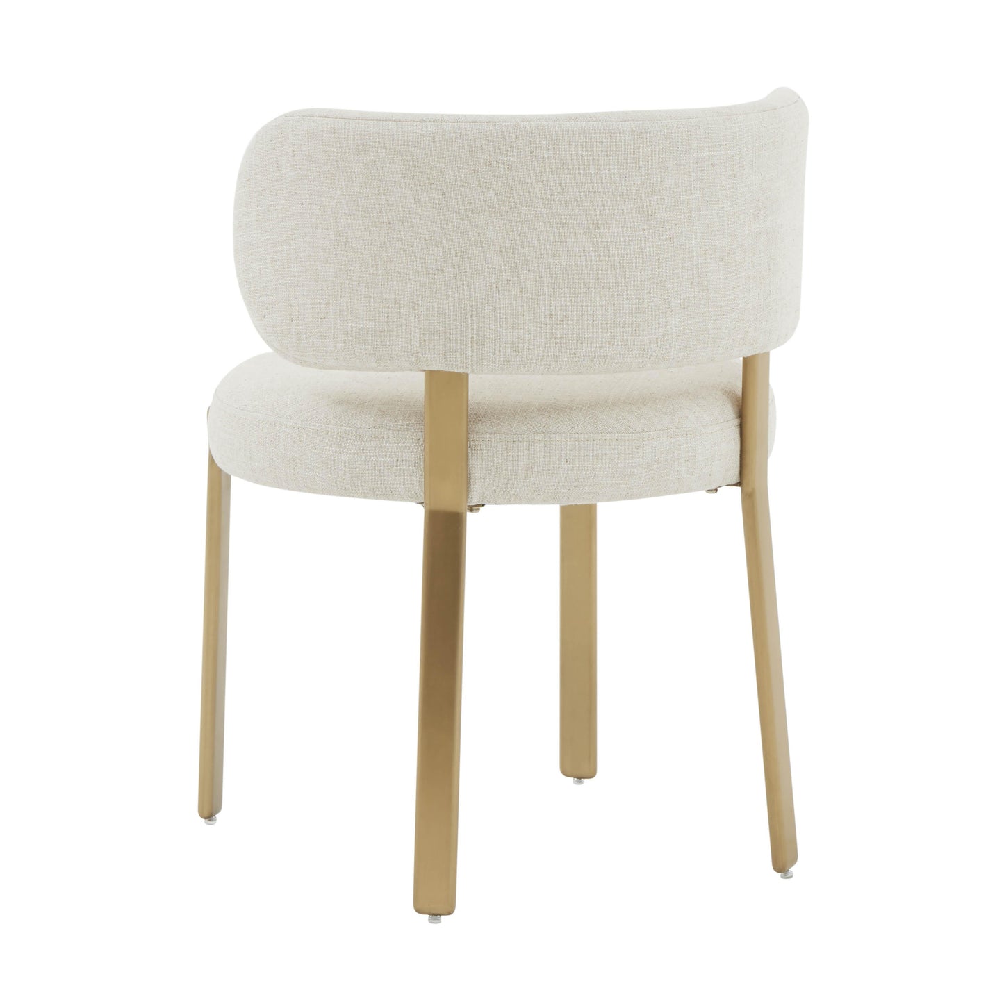 emerge cream linen dining chair