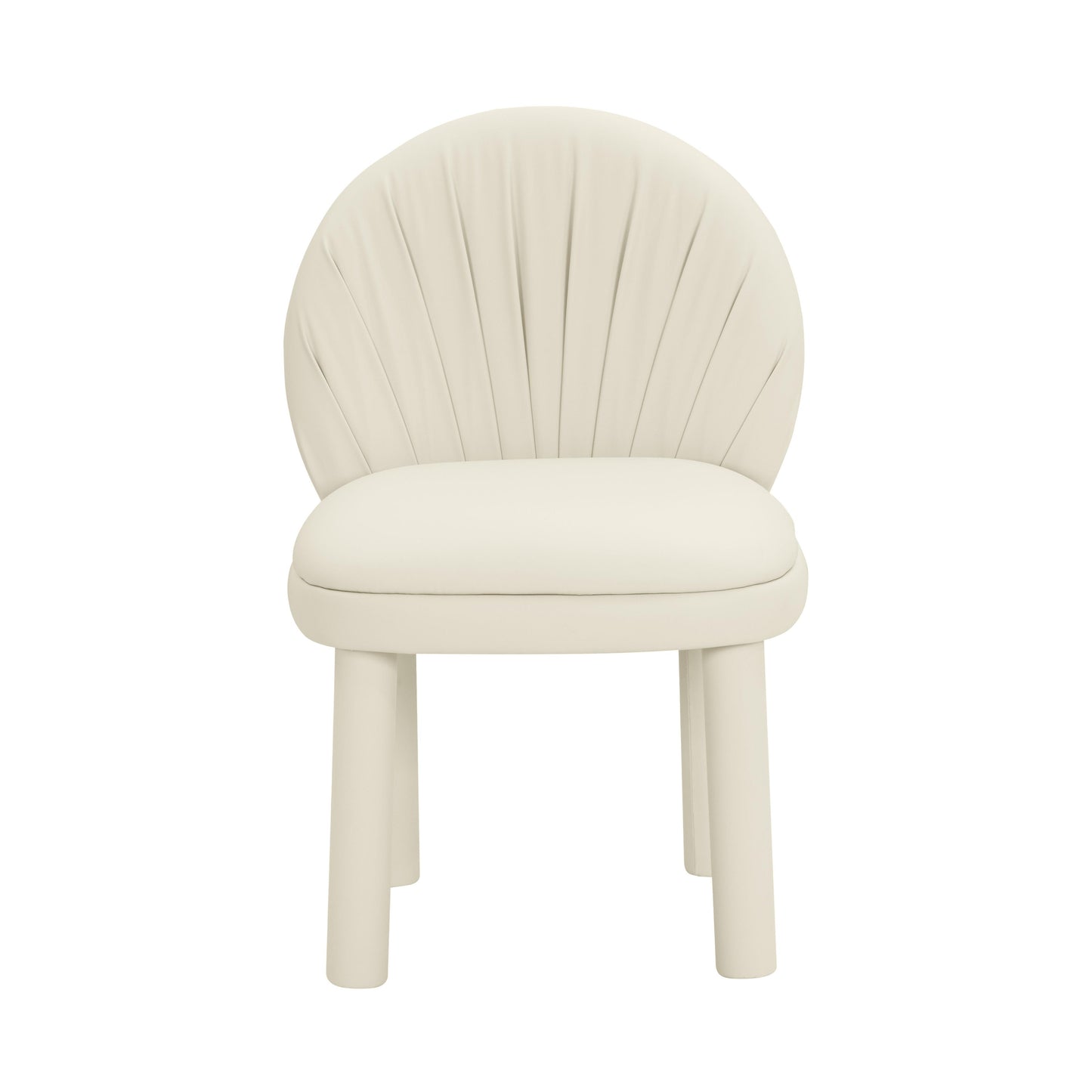 ollie cream vegan leather dining chair