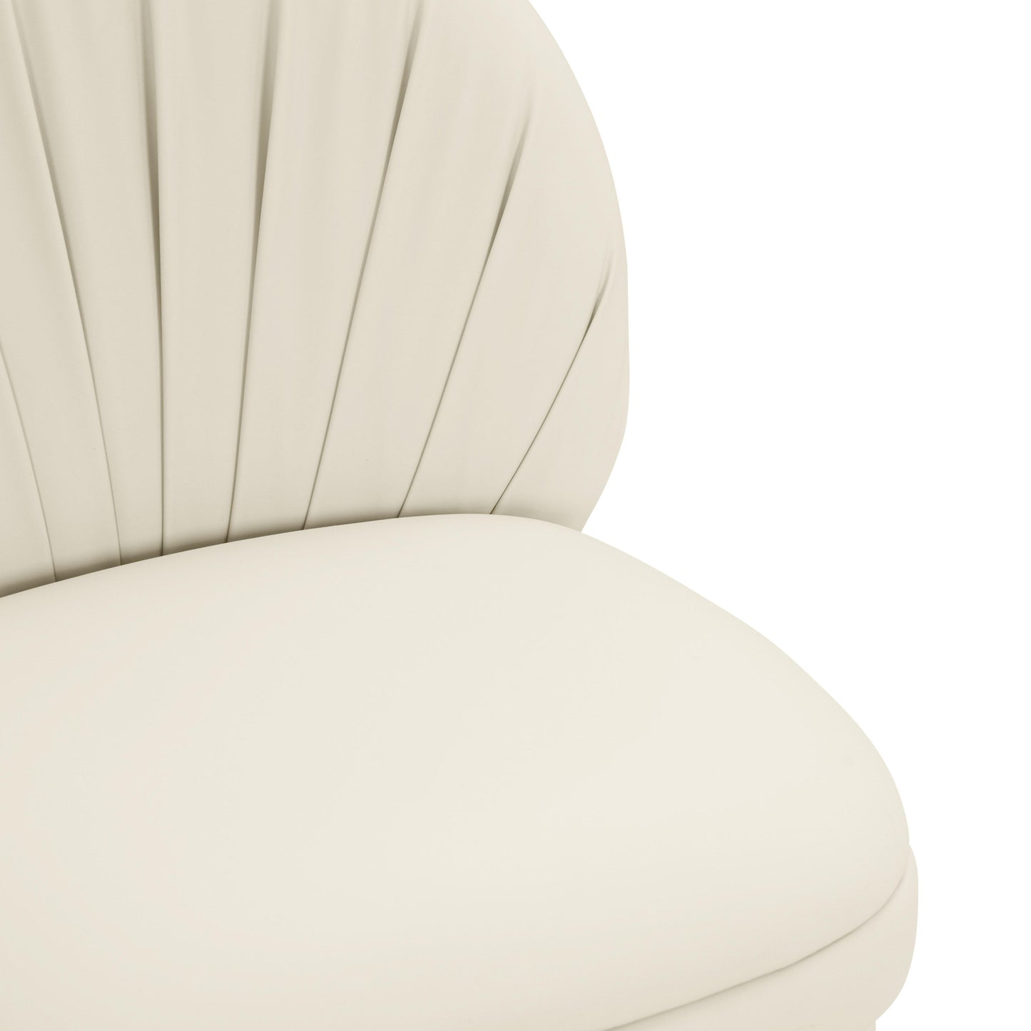 ollie cream vegan leather dining chair