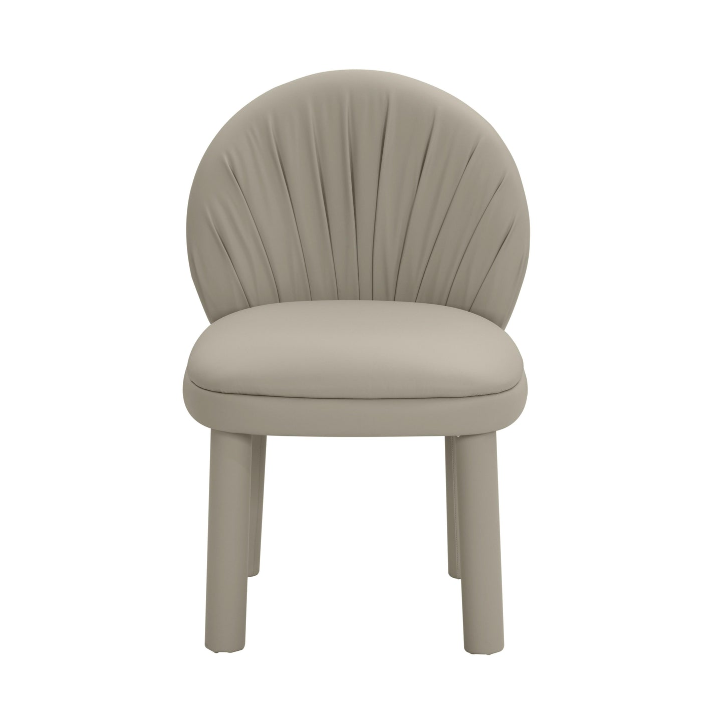 ollie grey vegan leather dining chair