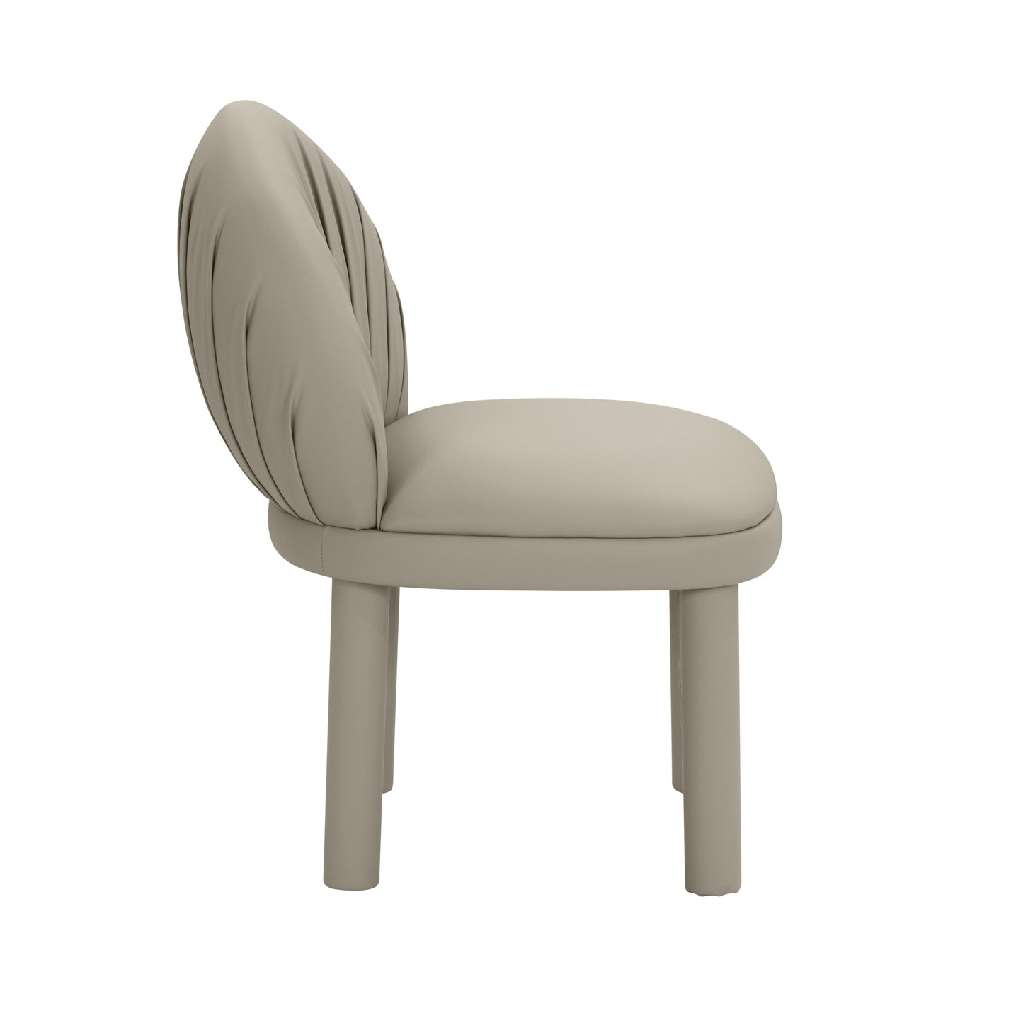 ollie grey vegan leather dining chair