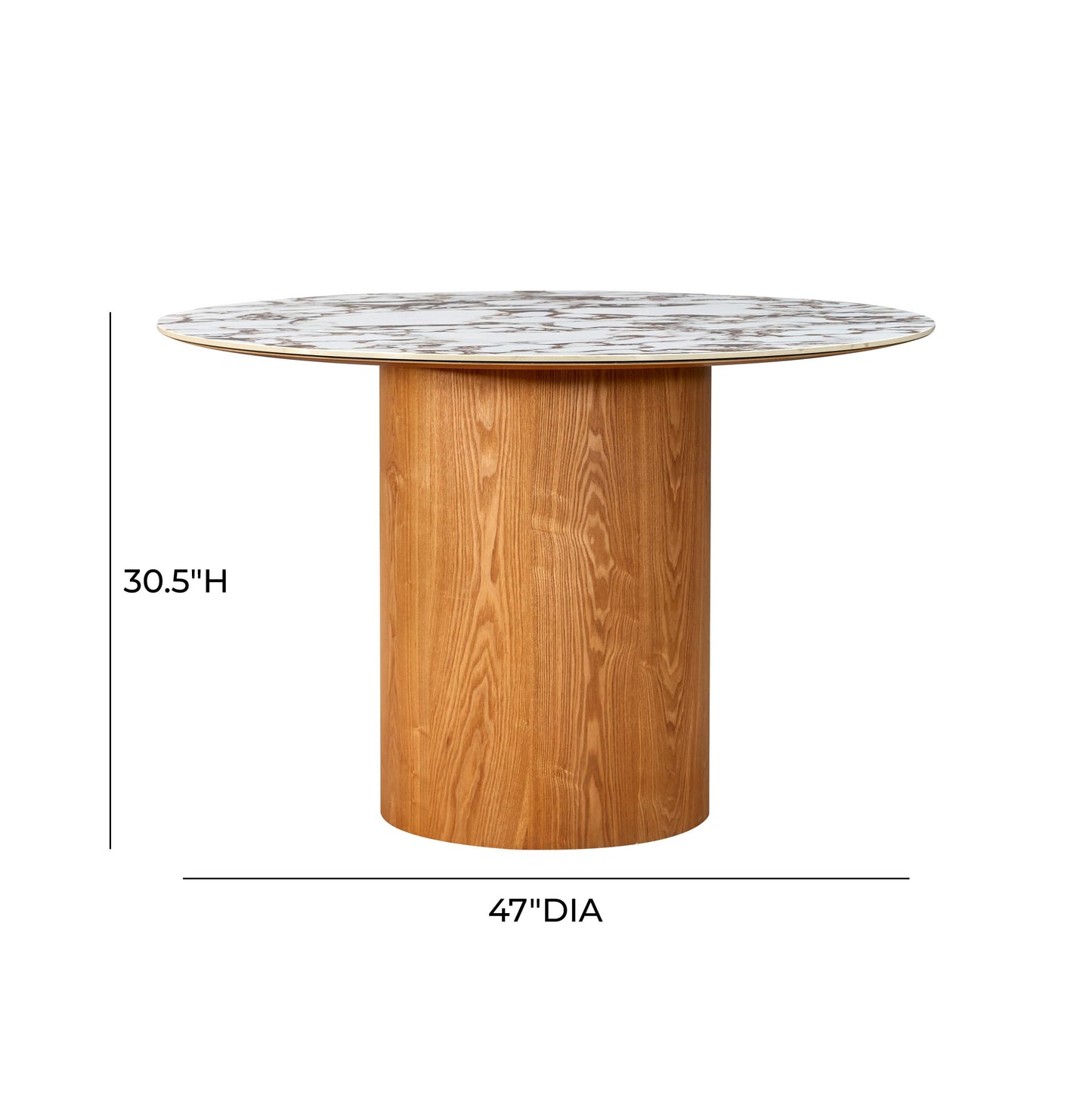 sloane marble ceramic round dinette table