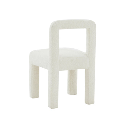 Zaphire Cream Boucle Dining Chair