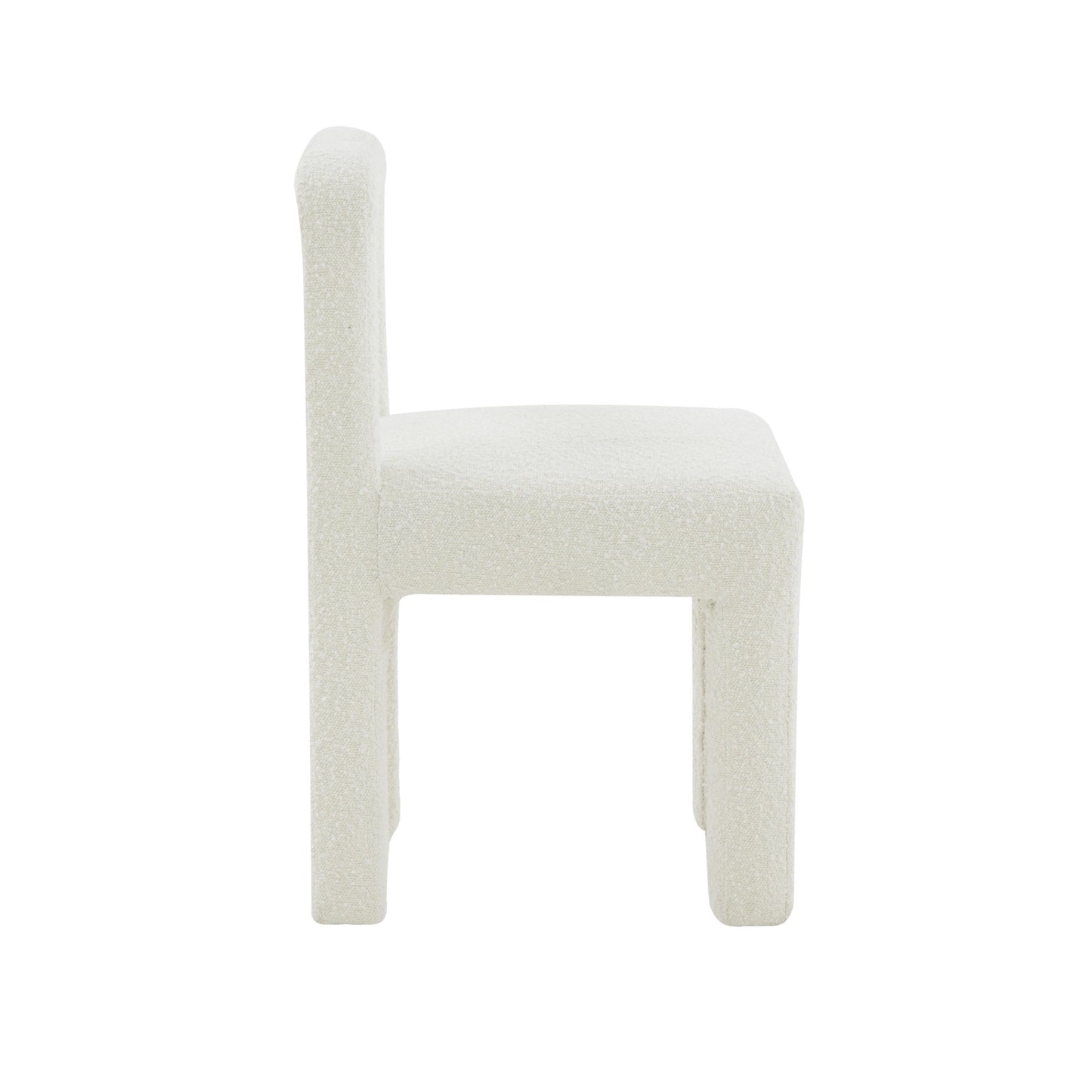 zaphire cream boucle dining chair