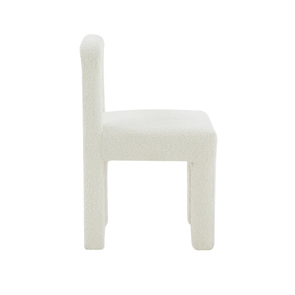 Zaphire Cream Boucle Dining Chair