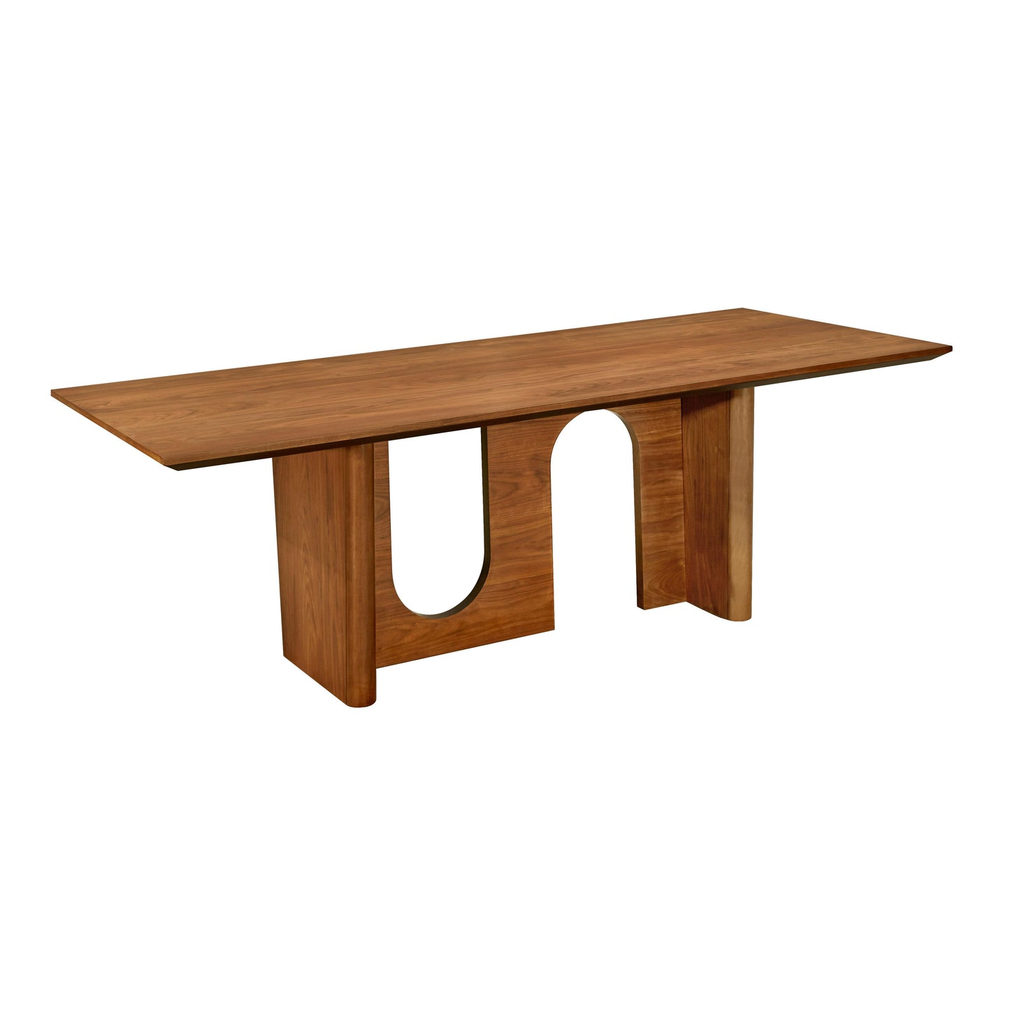 rhonnie walnut rectangular dining table