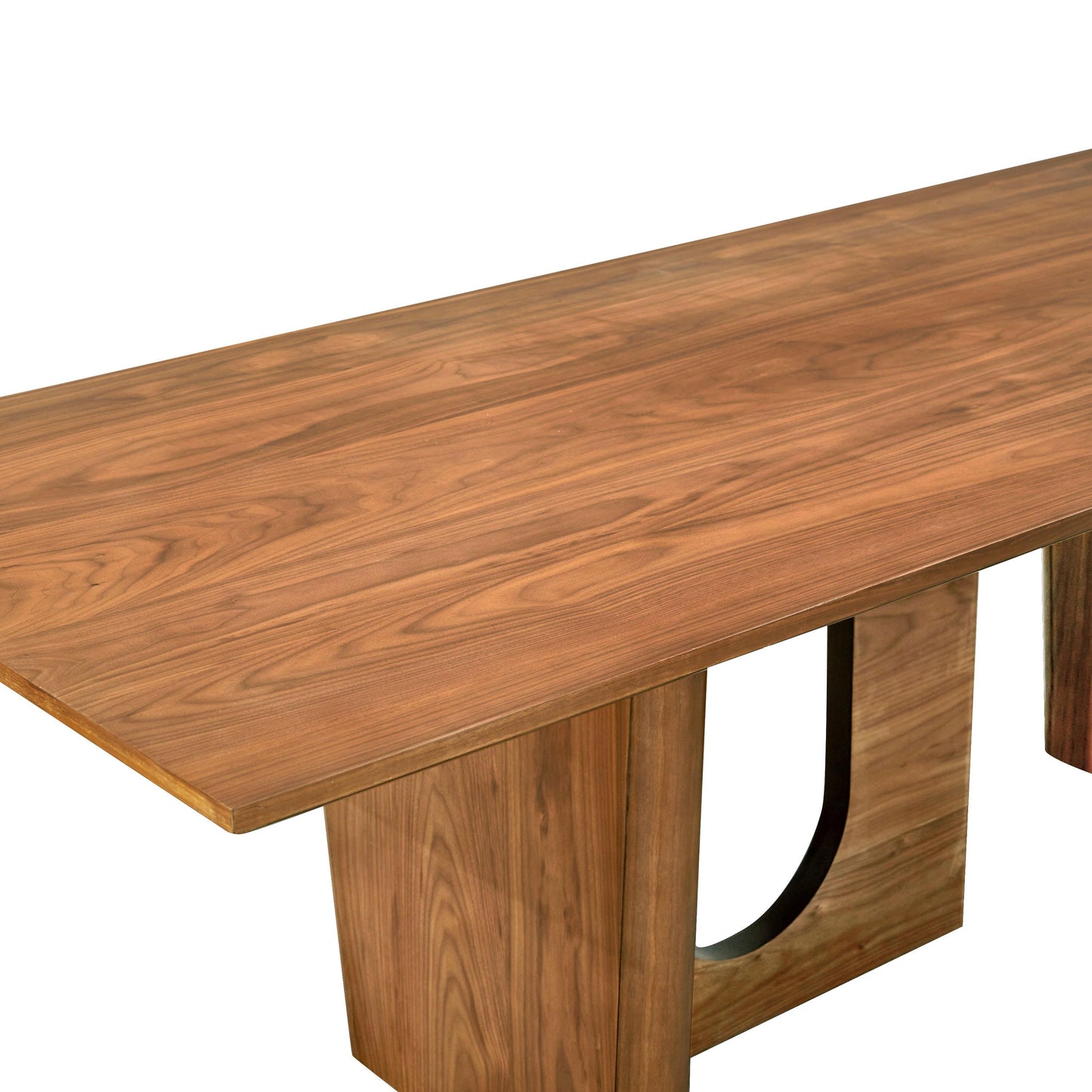 rhonnie walnut rectangular dining table