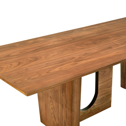 Rhonnie Walnut Rectangular Dining Table