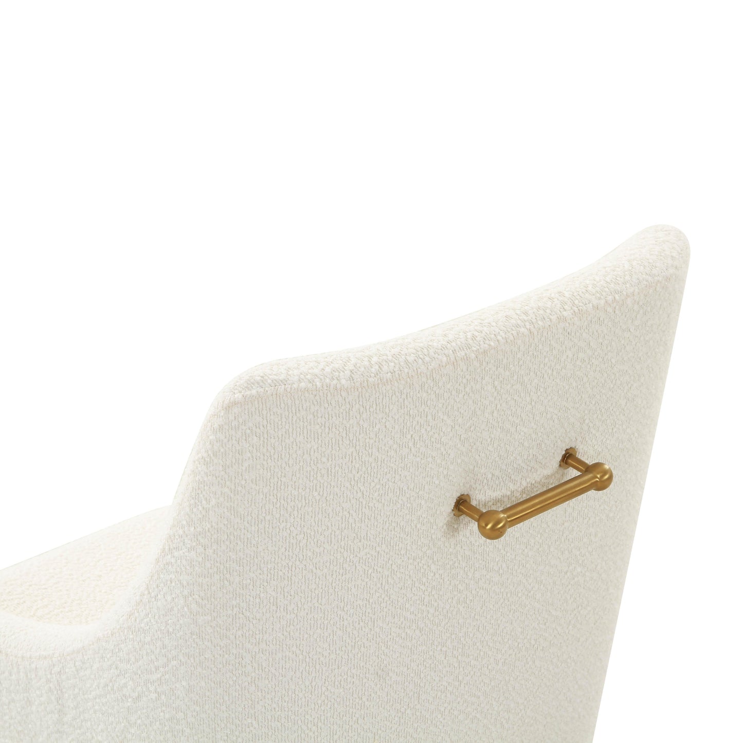 lyrical cream boucle side chair