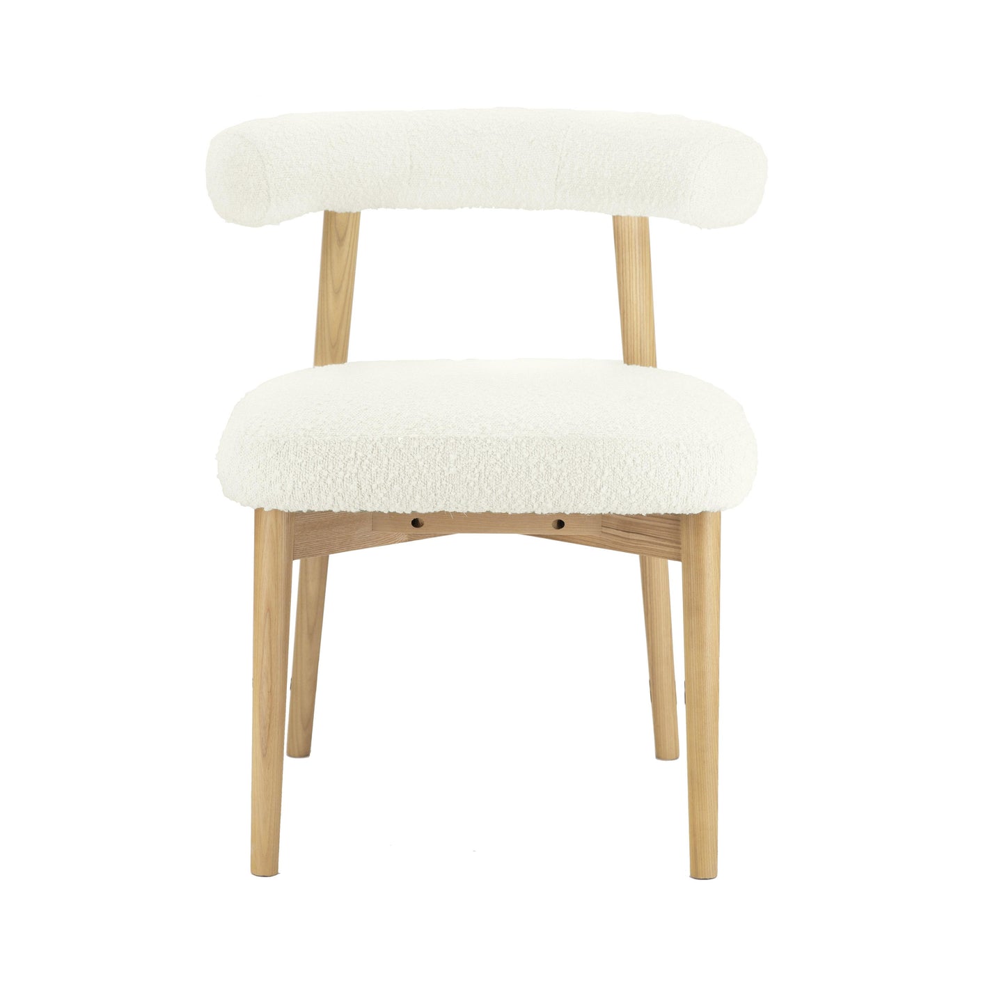 anna cream boucle side chair