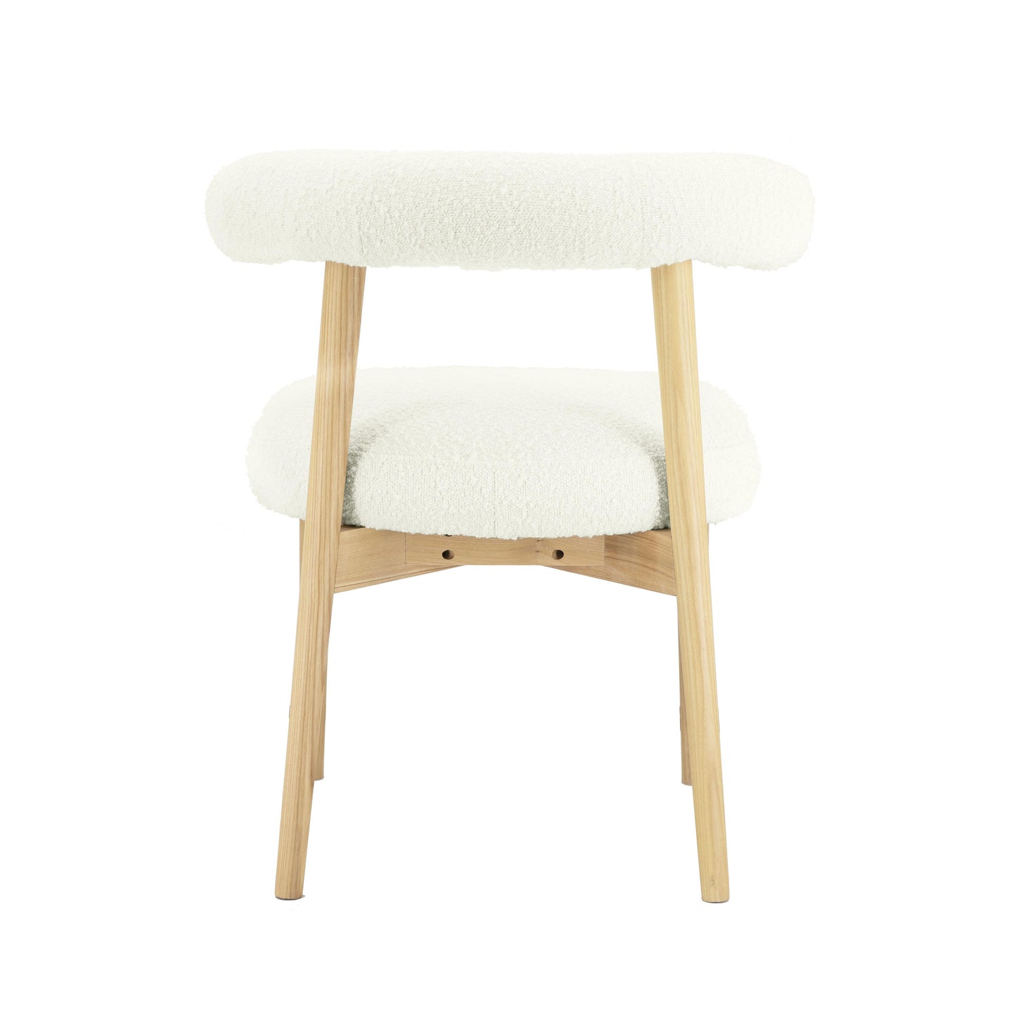 anna cream boucle side chair