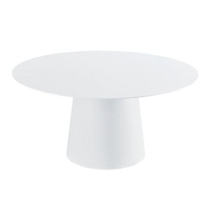 Felicia White Ash 62" Round Dining Table