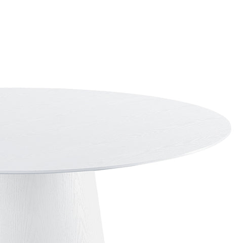 Felicia White Ash 62" Round Dining Table