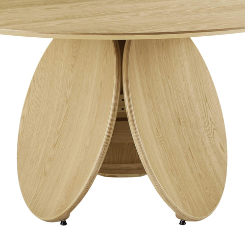 Kuli Natural Oak Round Dining Table