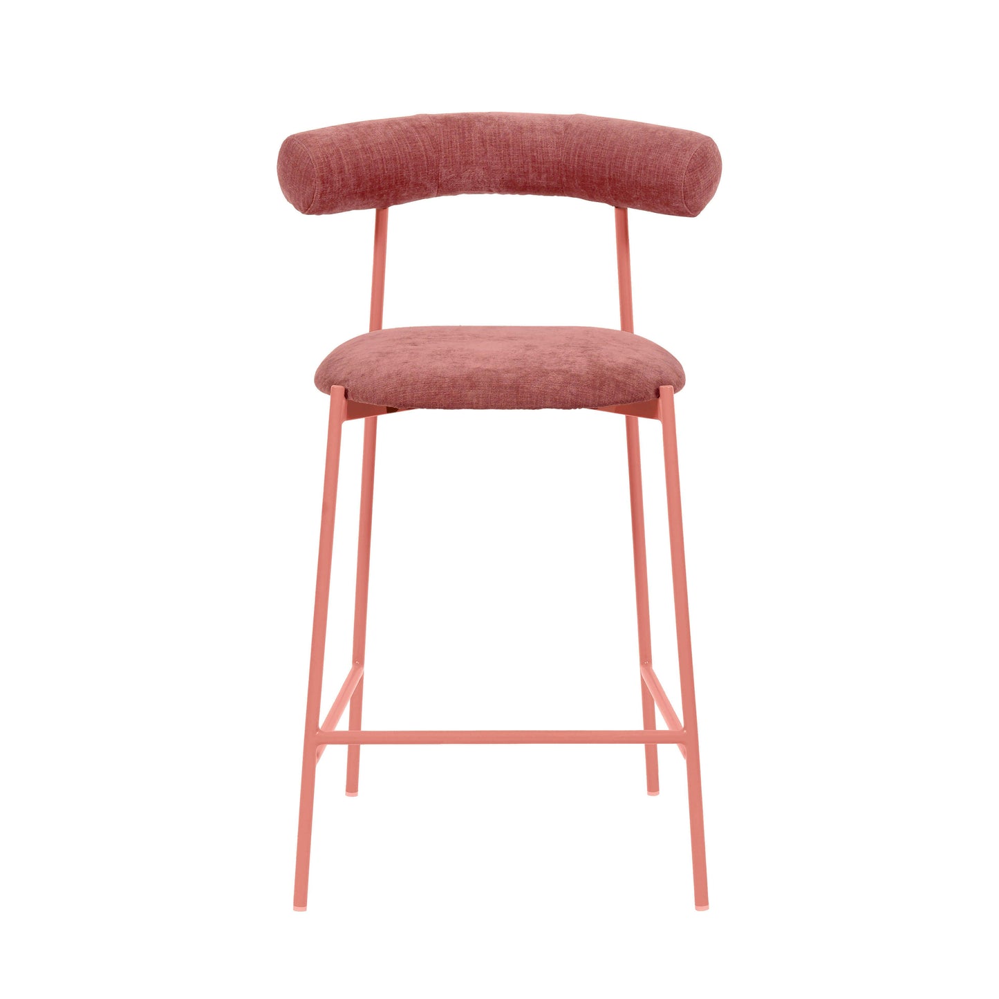 camryn mauve velvet counter stool