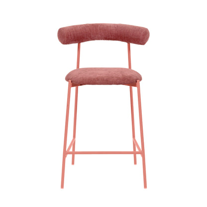 Camryn Mauve Velvet Counter Stool