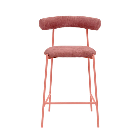 Camryn Mauve Velvet Counter Stool