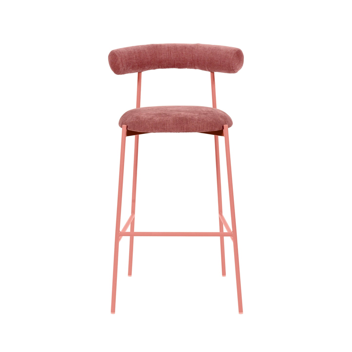 camryn mauve velvet bar stool