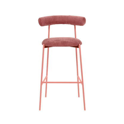 Camryn Mauve Velvet Bar Stool