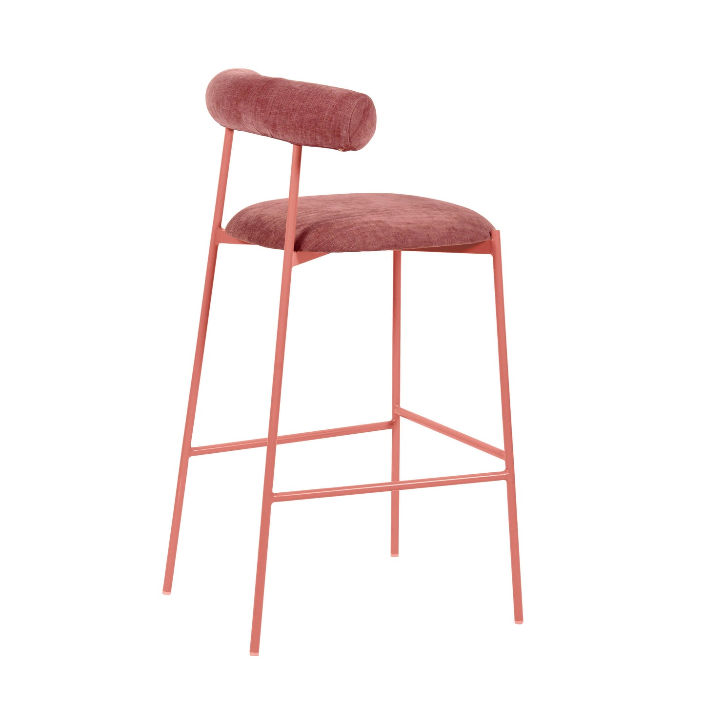 camryn mauve velvet bar stool