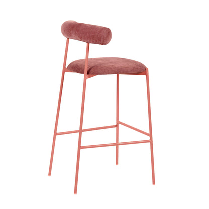 Camryn Mauve Velvet Bar Stool