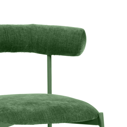 Camryn Forest Green Velvet Bar Stool