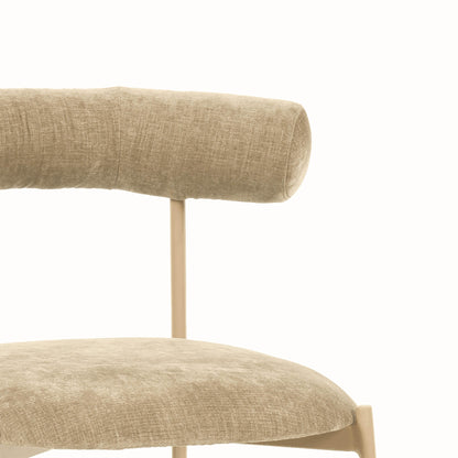 Camryn Taupe Velvet Bar Stool