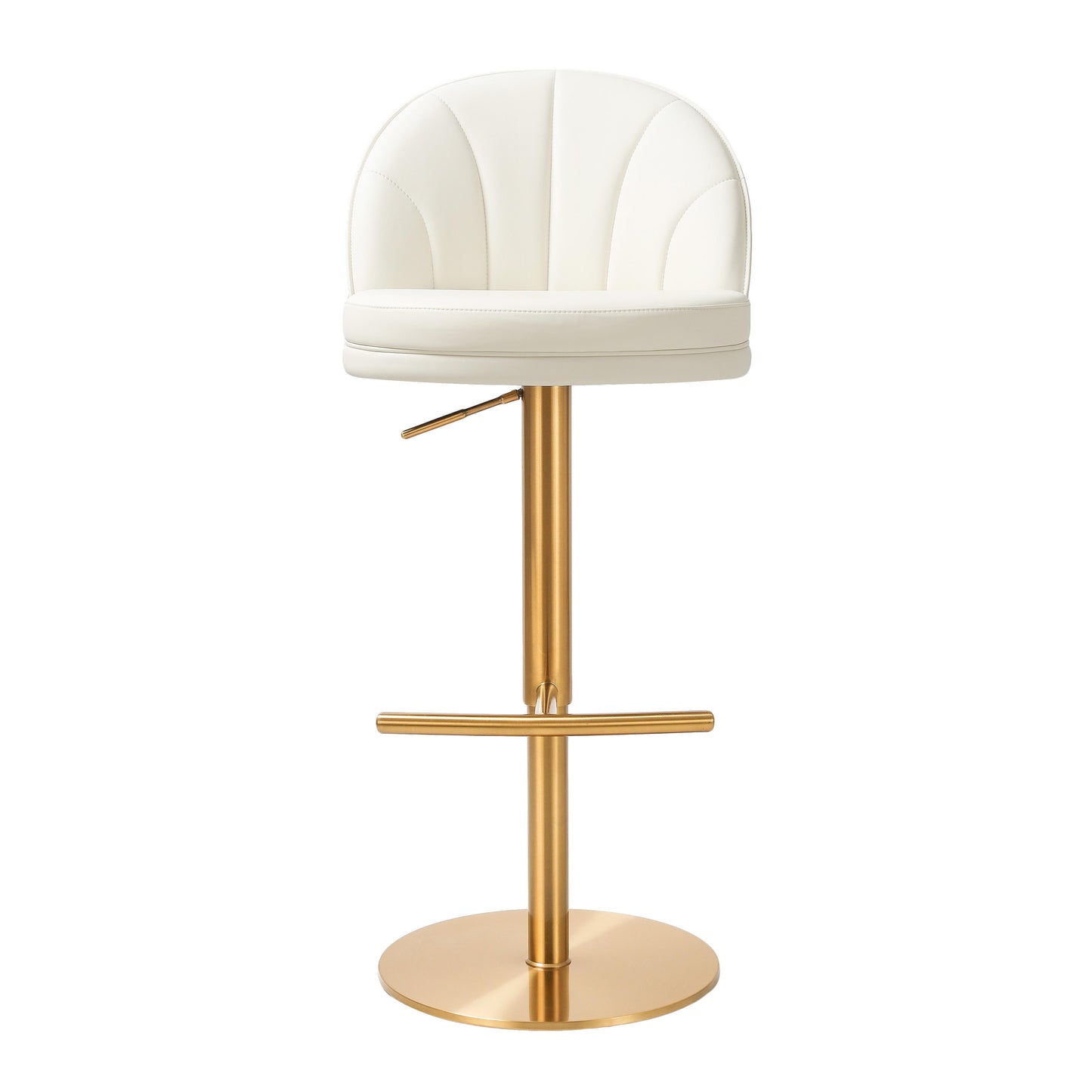 havana cream and gold adjustable swivel stool