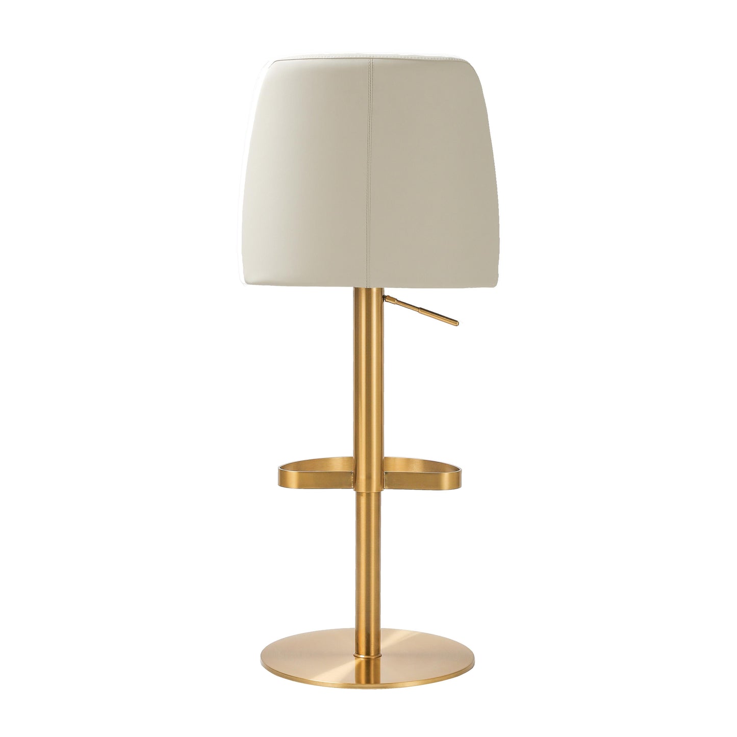 hump cream and gold adjustable swivel stool