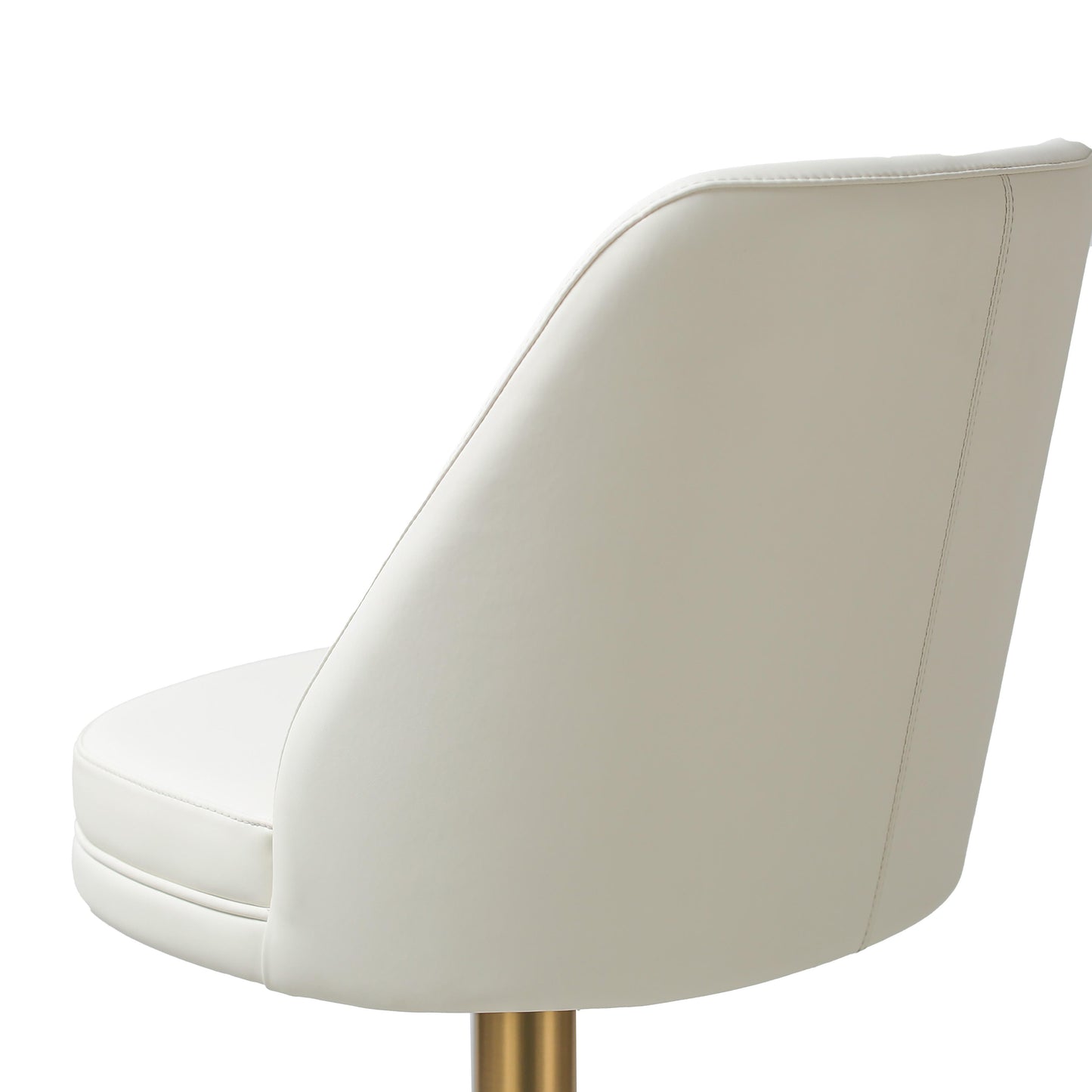 hump cream and gold adjustable swivel stool