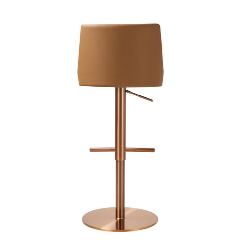 Aria Cafe Au Lait Houndstooth Adjustable Swivel Stool