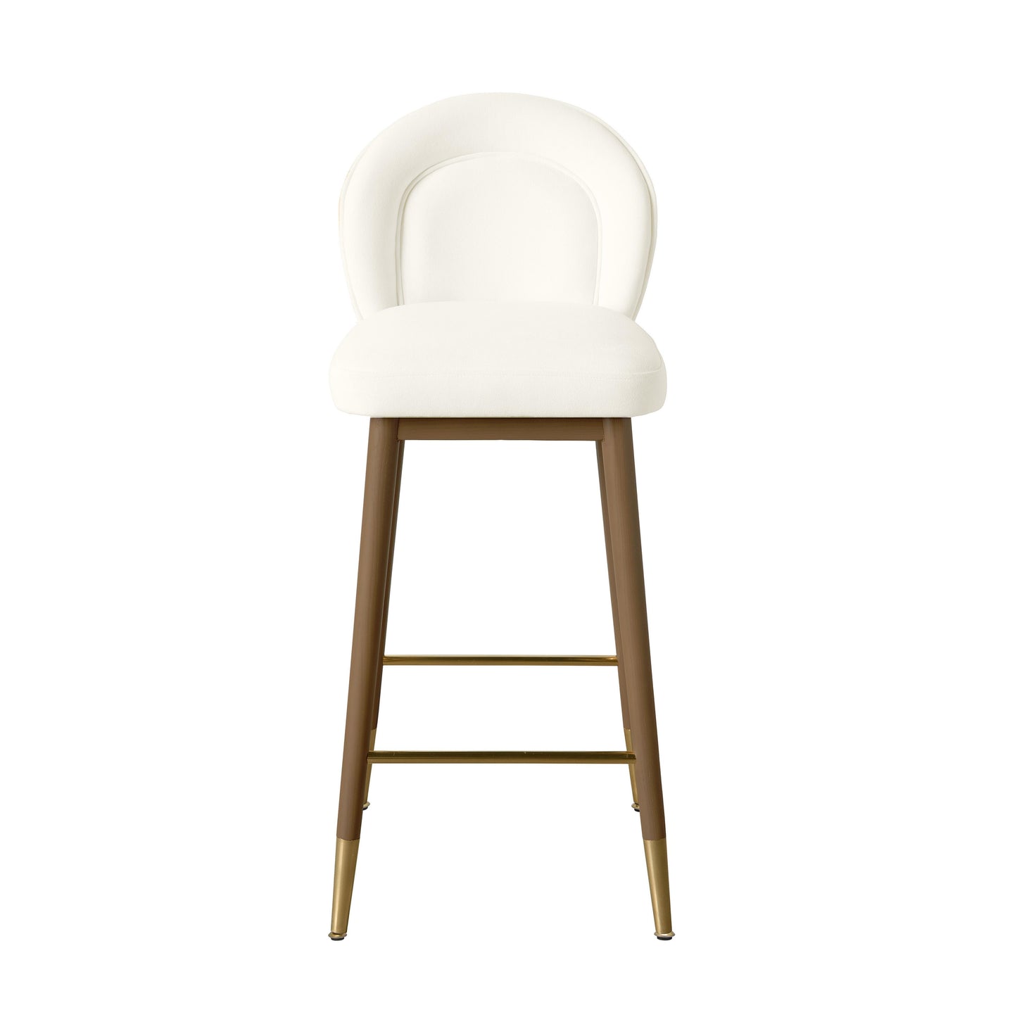 eileen cream velvet counter stool